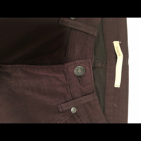 VINCE. skinny leg pants with zippers size 26 NWOT - Picture 5 of 16